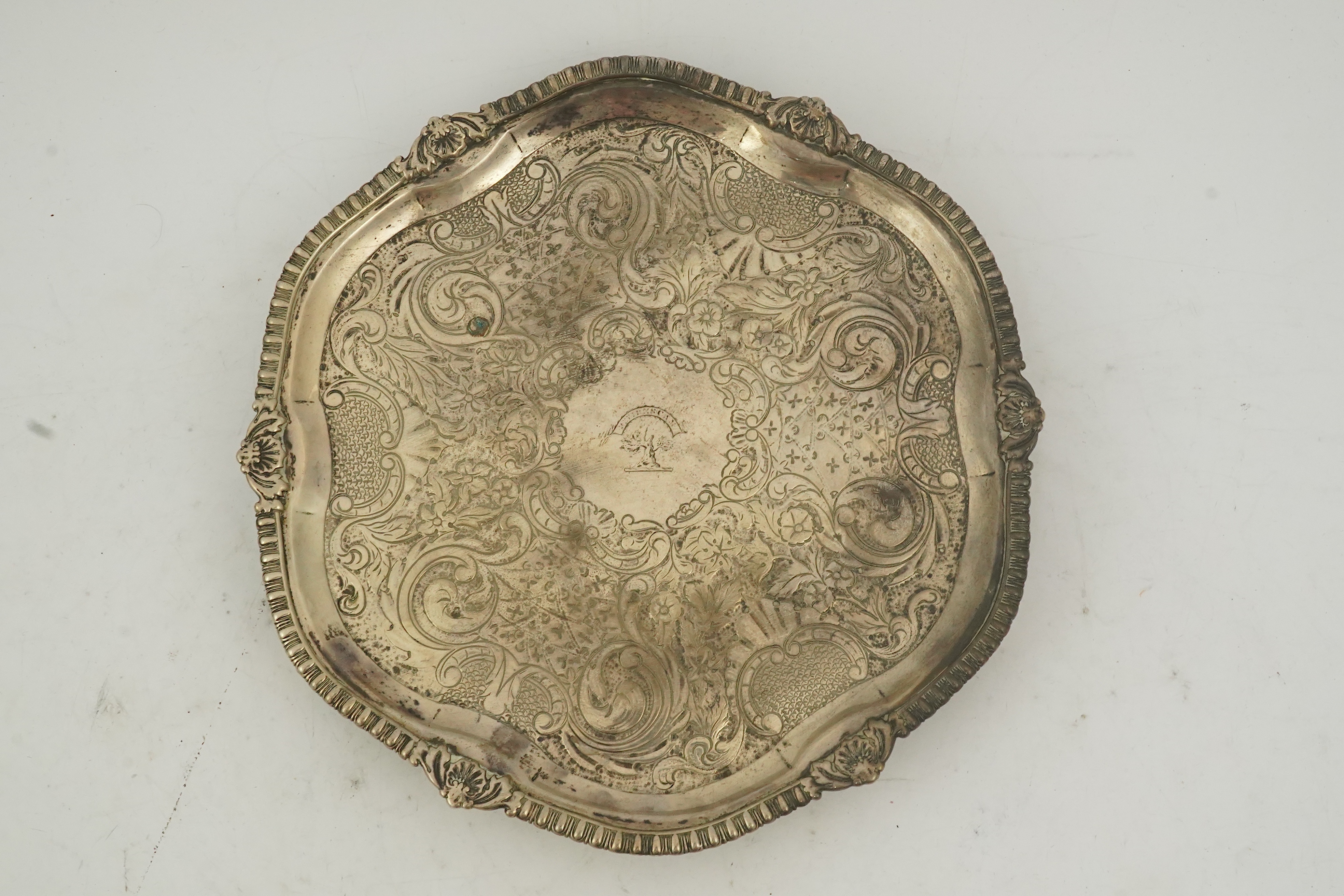 A George III Scottish silver salver by George Fenwick